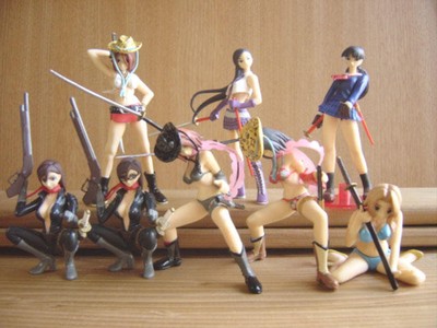 Onechanbara Figure Lot of 8 Reiko Aya Saki Riho Secret Ver. Game Character Goods
