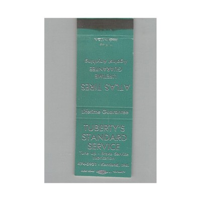 Matchbook Cover Standard Gas Station Tuberty's Standard Service Kentland IN