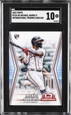 2023 TOPPS INTERNATIONAL TRADING CARD DAY #NTCD-B3 MICHAEL HARRIS II SGC 10 GM