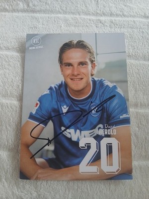 Signierte AK David Herold Karlsruher SC NEU 