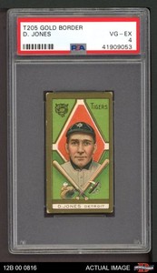 1911 T205 Davy Jones Tigers PSA 4 - VG/EX