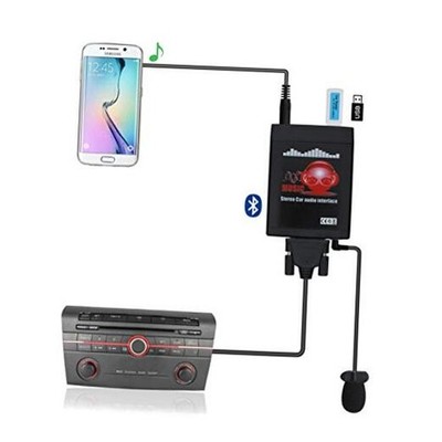 Bluetooth Car Kit, Car Stereo MP3 USB AUX 3.5mm Wireless Hands-Free Bluetooth 