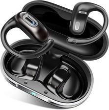 Open Ear Headphones, Bluetooth 5.4 Earbuds, 50H, Air Conduction Ear Buds, HD Ste