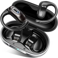 Open Ear Headphones, Bluetooth 5.4 Earbuds, 50H, Air Conduction Ear Buds, HD Ste