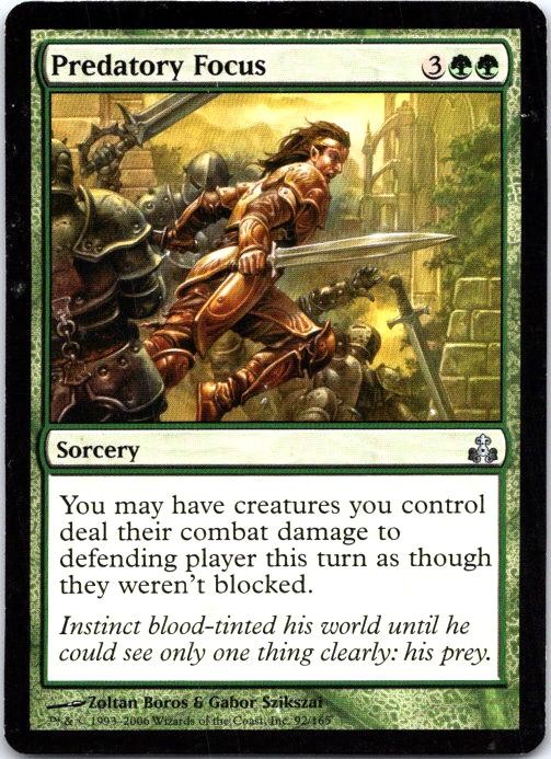 Predatory Focus 92 Uncommon Guildpact Magic: The Gathering Lightly Played