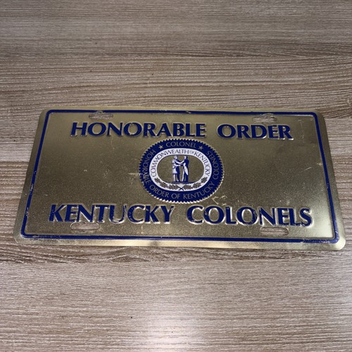 Honorable Order of Kentucky Colonels Booster License Plate