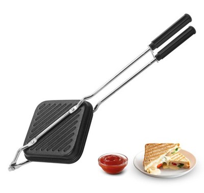 PANCA Gas Toaster Grill Sandwich Maker | Cast Aluminium Non-Stick Coated Sand...