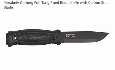 Morakniv Garberg Full Tang Fixed Blade Knife with Carbon Steel Blade