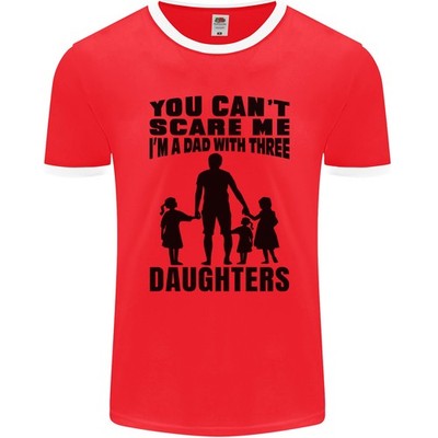 Dad mit Drei Daughters Lustig Väter Tag Herren Ringer