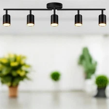Track Lighting, Track Lighting Fixtures , Black Ceiling Lights, 5-lights