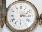 Antique Tobias 15 Rubis .875 Silver Hunter Case Ancre Ligne Droite 71.3g w/Key — photo 2