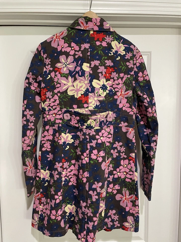Chaqueta con botones de algodón floral mod multicolor mediana Tara Jarmon para mujer Foto 2 de 3