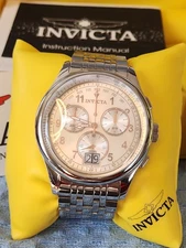 Invicta 0418 Swiss Quartz Flame-Fusion Crystal Chronograph Mens Watch - 01308