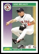 1992 Score Mike Brumley Boston Red Sox #363