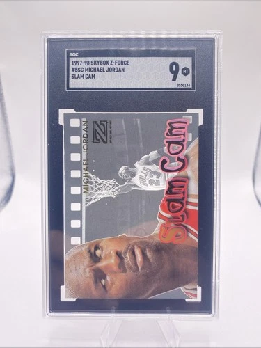 1997-98 FLEER SKYBOX Z-FORCE SLAM CAM #5 MICHAEL JORDAN SGC 9 MINT BULLS
