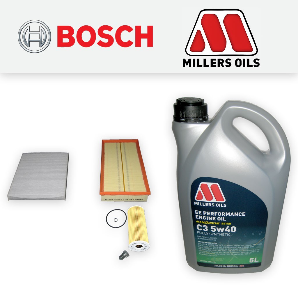 SERVICE KIT for SEAT TOLEDO (1M) 1.9 TDI OIL AIR CABIN FILTER+5L OIL (1998-2006)