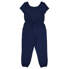 Girls Blue with Polka Dots Wonder Nation Play Jumpsuit size M 8
