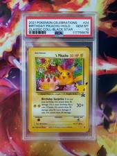 ______'s Pikachu 24/53 Celebrations: Classic Collection Holo PSA 10 birthday