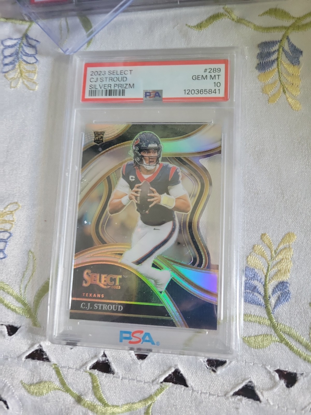 2023 Select Silver Prizm Club Level #289 CJ Stroud PSA 10 view 1
