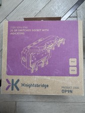 Weatherproof Outdoor Twin Double  Garden Socket IP66 Knightsbridge Black Case