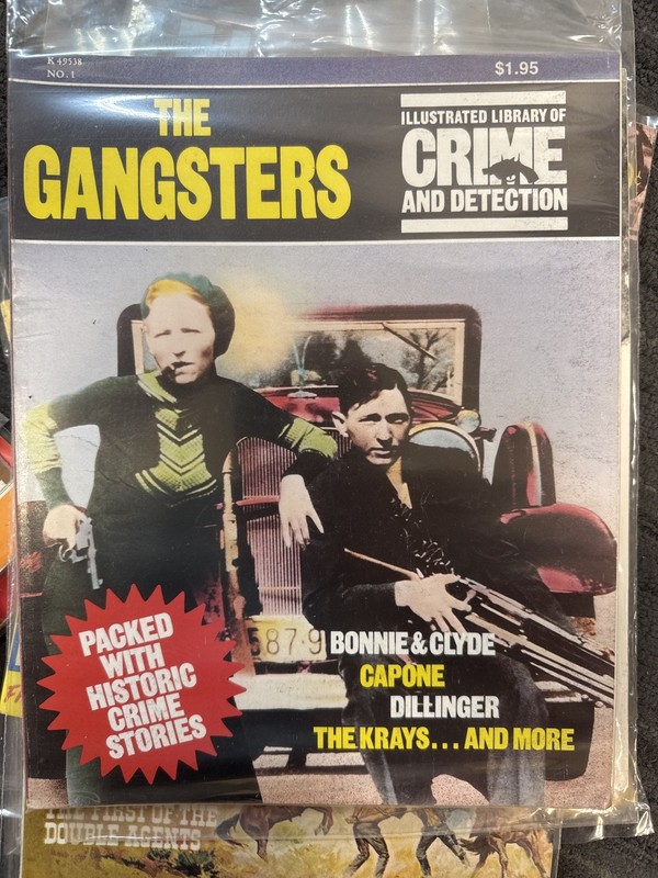 Vintage True Crime Magazines Lot of 2 Gangsters & In the Days of the Mob No. 1