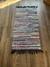 Vintage Chindi Rag Rug Multicolor Runner Beau...