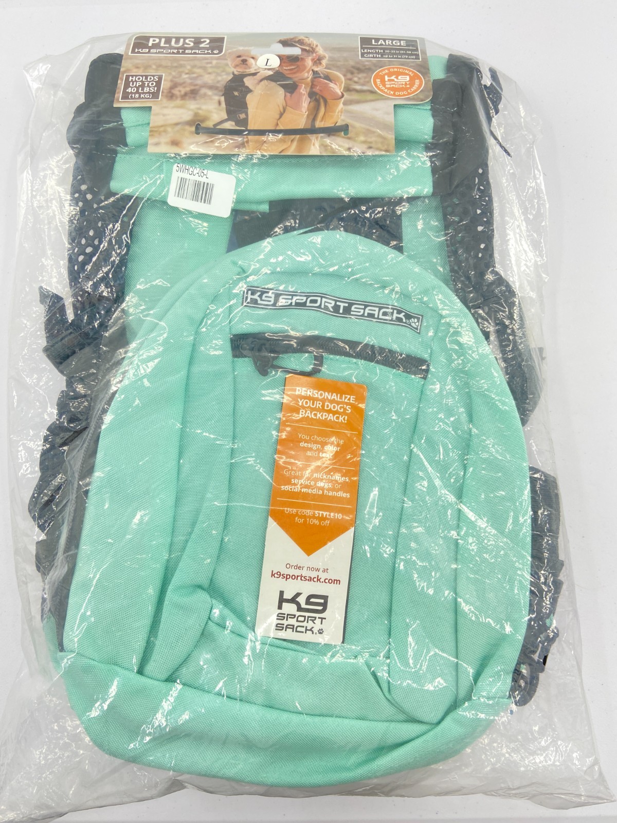 Dog Carrier- Summer Mint- Size Large