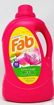 Fab Exquisites Love Duet Lotus + Lilac Liquid Laundry Detergent. 134 Fl Oz