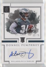 2017 Panini Impeccable Rookie Auto 3/75 Donnel Pumphrey #190 Auto 5kz