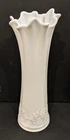 Vintage Big Westmoreland White Milk Glass Paneled Grape 14" Swung Vase 12 Finger