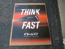 New Taylor Made Qi 4D Think Fast Driver double sided Cardboard Poster 28 x 22