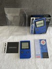Nintendo Game Boy Pocket Blue Boxed & Manuals - Both Rear Labels Intact!