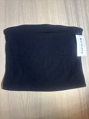 NWT Athleta Transcend Tube Top Black Size Large Strapless Vitafree Quick Dry