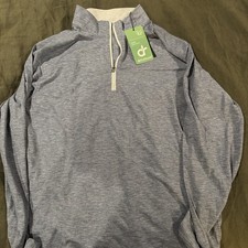 NWT Collars  Co 1/4 Zip Performance Mens Small DriRelease Performance Blue 125