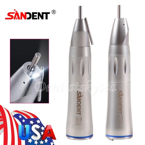 Dental 1:1 optic fiber low speed straight surgical handpiece external ...