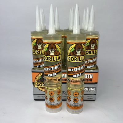 #ad Gorilla 8212302 9 oz Construction Adhesive Clear Max Strength Pack Of 12 $159.95