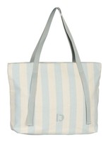 Tom Tailor Jett Shopper Xl Shopper Tasche Stripes Blue Creme Hellblau Neu