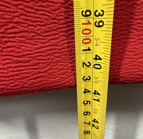 Calvin Klein Dress Womens Size 12 Red Sleeveless Sheath Career Workwear Stretch - Picture 4 of 6