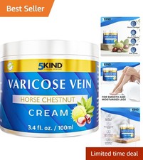 Fragrance-Free Horse Chestnut Varicose Veins Cream - 3.4 Oz for All Skin Types