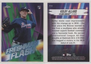 2019 Topps Chrome Freshman Flash Green Refractor /99 Kolby Allard #10 Rookie RC