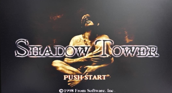PS1 SHADOW TOWER Sony Playstation Japanese Game From Japan Tetsted