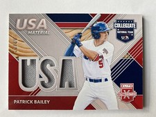 2020 Elite Extra Edition Patrick Bailey /49 Red USA Baseball Materials Giants🔥
