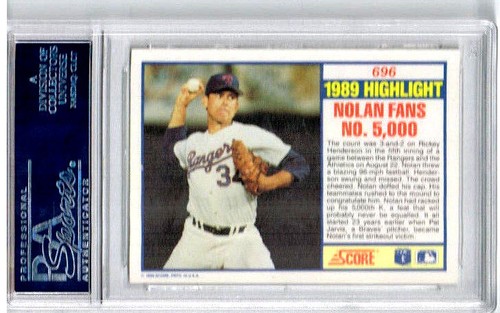 1990 Score Nolan Ryan PSA 8 - Picture 2 of 2