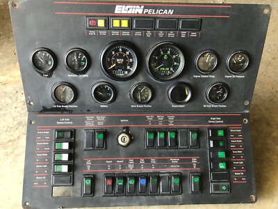 ELGIN PELICAN STREET SWEEPER DASH CONSOLE GUAGES SWITCH COMPLETE ...