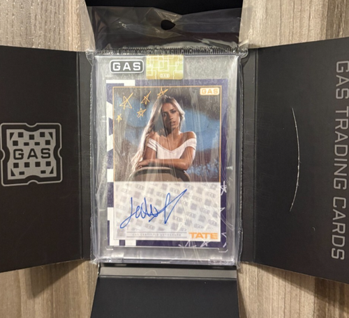 RARE AUTOGRAPH Tate McRae 18/30 HAND-SIGNED FOIL Rookie Card GAS COMPLEX TRADING