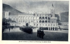 Parade in Monaco zu Ehren des Geburtstags des F&uuml;rsten Albert von 1907