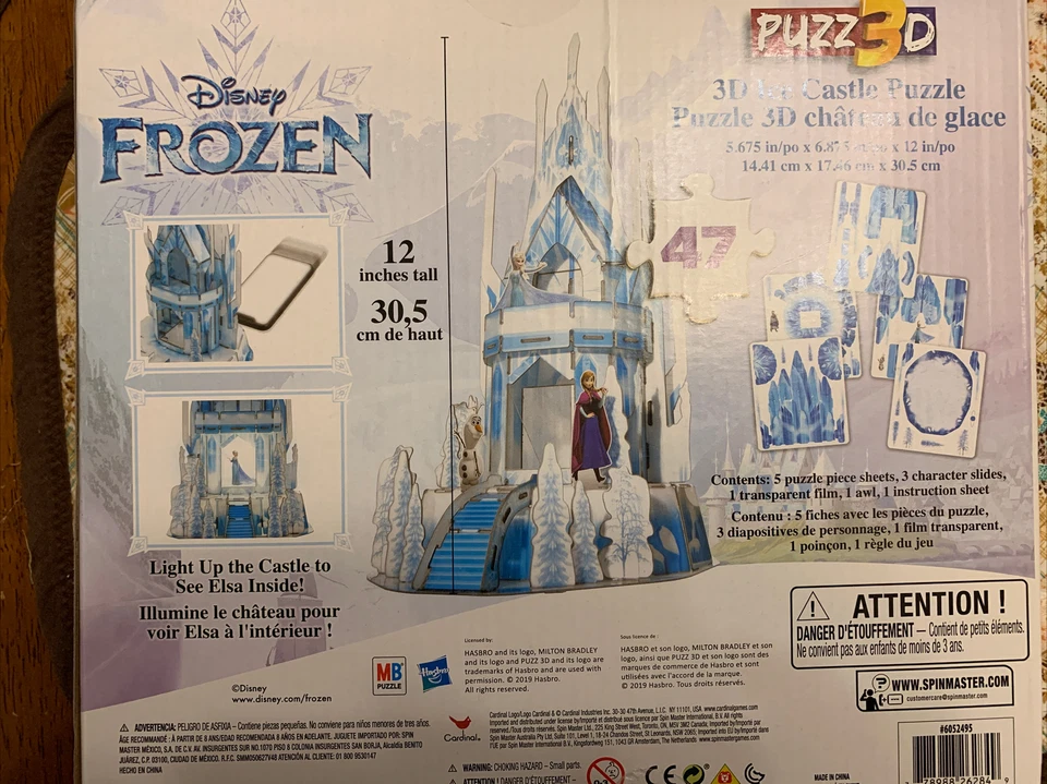 Disney Frozen 2 Puzz3D 47 Piece Plastic 3D Puzzle,  NEW - Image 2 of 4