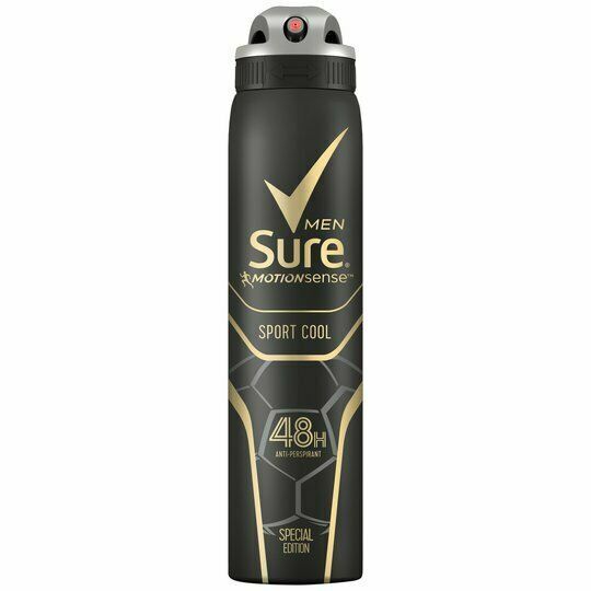 SURE Sport Cool 250 ml Men's Antiperspirant Deodorant Spray for sale
