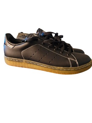 RARE!! 2007 Adidas Stan Smith Black-Gum Leather New w Box!! READ!!  