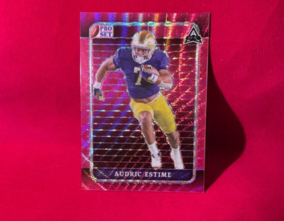 2023 Leaf Pro Set Metal Audric Estime Rookie Pink Pulsar ARC /4